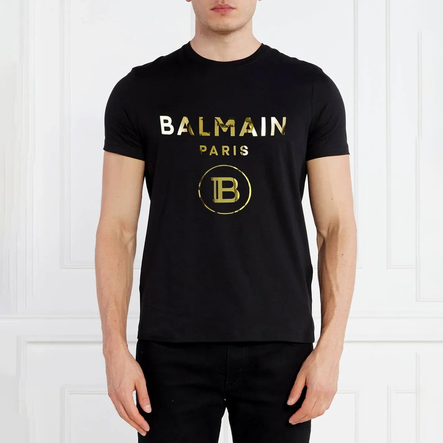 Men’s Imported Reflective Print T-Shirt (BLFG)