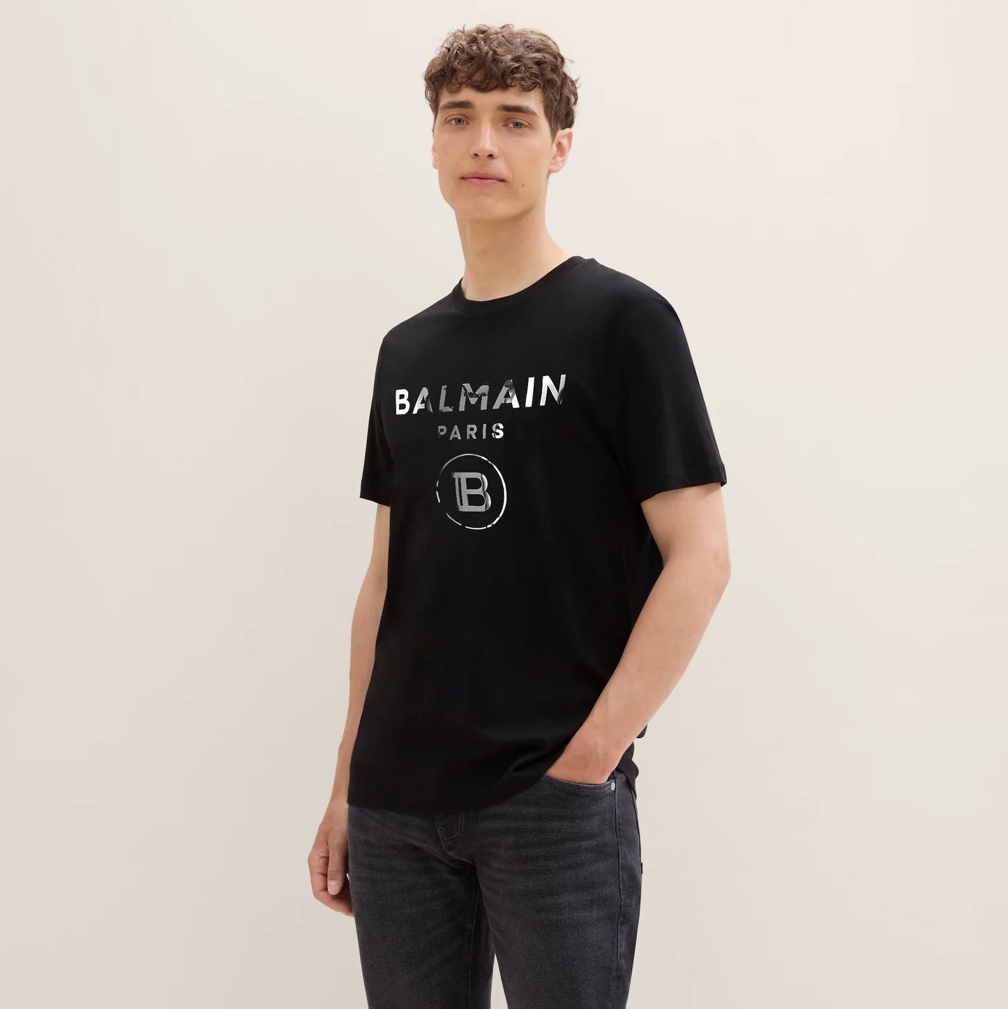 Men’s Imported Reflective Print T-Shirt (BLFS)